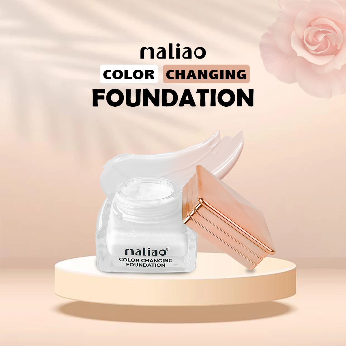 Maliao Color Changing Waterproof Foundation with Satin Finish - Long-Lasting Beauty - Maliao Makeup